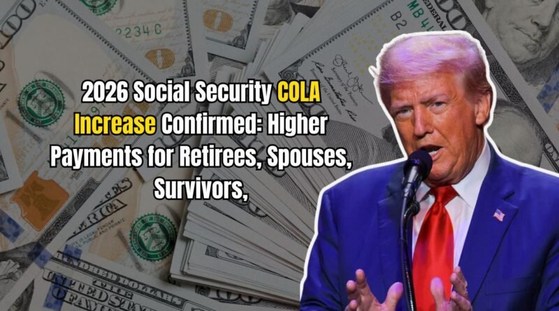 2026 Social Security COLA Increase Confirmed: Higher Payments for Retirees, Spouses, Survivors, and Disability Recipients