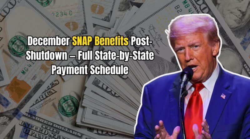 December SNAP Benefits Post-Shutdown — Full State-by-State Payment Schedule