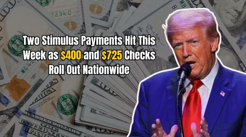 Two Stimulus Payments Hit This Week as $400 and $725 Checks Roll Out Nationwide